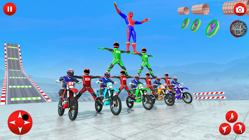 Superhero Mega Ramp Bike Games 1.19 screenshots 7