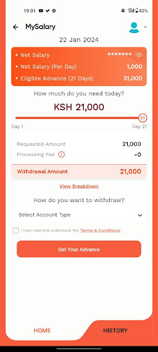 MySalary Now Screen 3