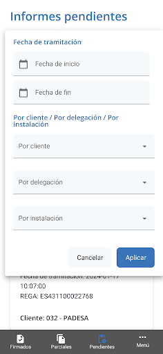 App CESAC Screen 3