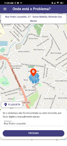 Android application Ribeirão das Neves Iluminada screenshort