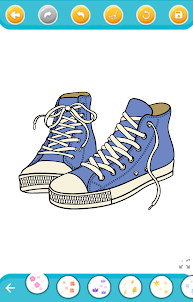 coloring sneakers