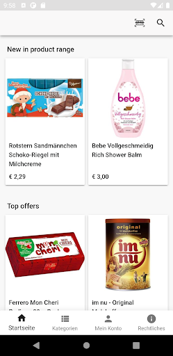 Android application Germanfoods screenshort