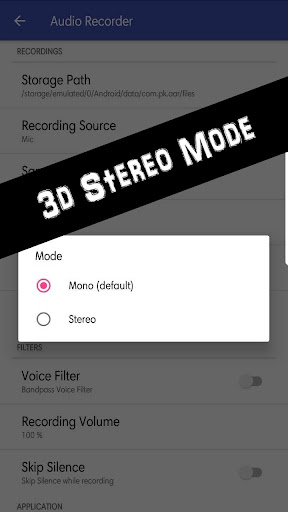 Advanced Audio Recorder Screen 3
