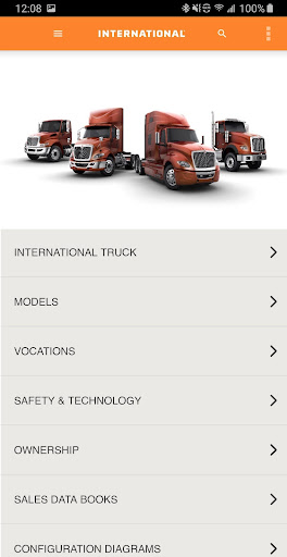 Android application International Truck Sales screenshort