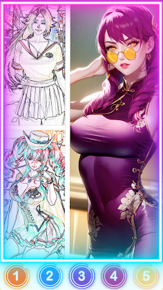 Adult Manga Anime Coloring FAN - Screenshot 1