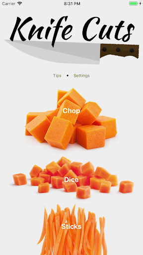 Android application KnifeCuts screenshort