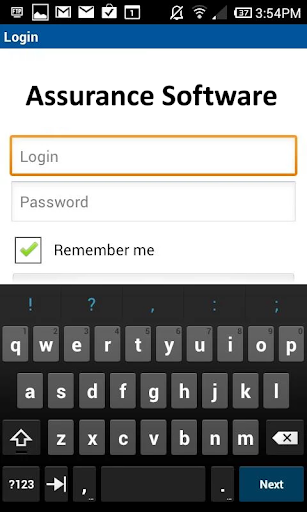 Android application AssuranceNM screenshort