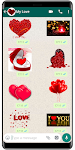 screenshot of WASticker love stickers