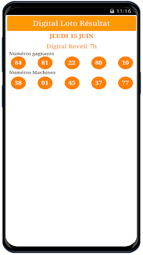 Digital loto Résultat Screen 2