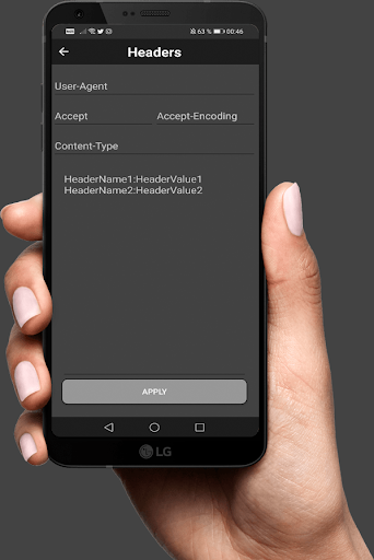 Android application Post Get Requests screenshort