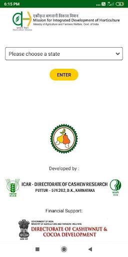 Android application Cashew India screenshort