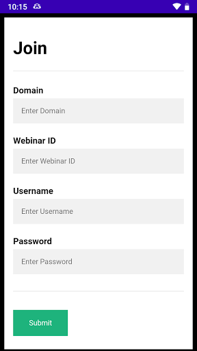 Android application Tribyte Meeting Client screenshort