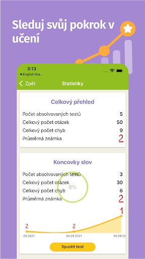 Screenshot of Czech grammar