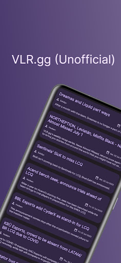 Android application VLR.gg (Unofficial) screenshort