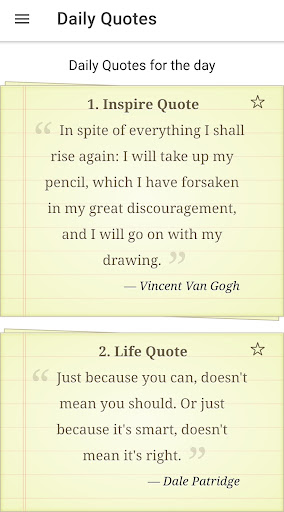 Android application Daily Motivational Quotes App screenshort