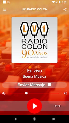 Android application LV1 Radio Colón screenshort