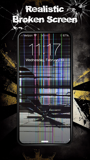 Android application Prank Screen, Broken Wallpaper screenshort