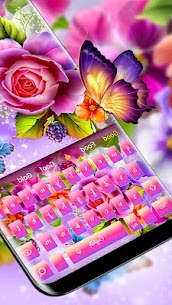 Color shiny rose theme keyboard For PC installation