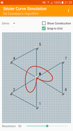Bezier Splines Simulator Screen 3