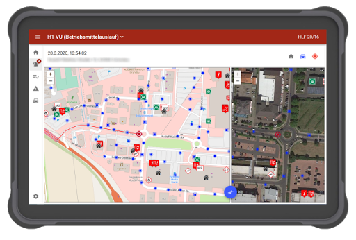 Android application rescueTABLET screenshort