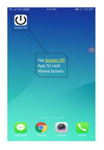 Android application Screen Off screenshort