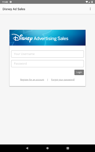 Disney Advertising Sales App Screen 2