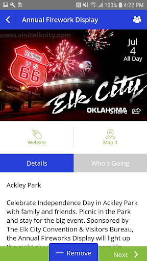Visit Elk City OK! Screen 2