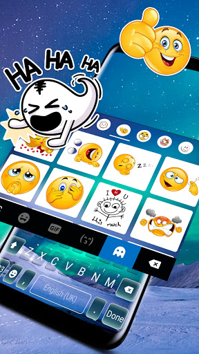 North Lights Galaxy Keyboard B Screen 3