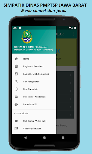 Simpatik Perizinan Jawa Barat Screen 2