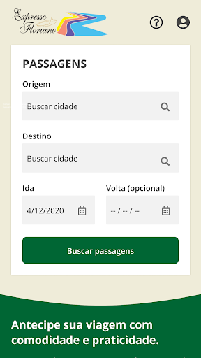 Android application Viaje Expresso Floriano screenshort