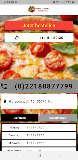 Pizzeria Hansa Gourmet Screen 2