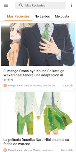 Android application MangaLatam News screenshort