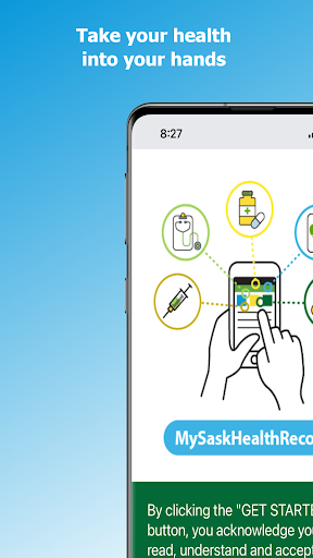 Android application MySaskHealthRecord screenshort
