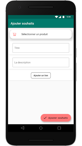 Aperçu de l'application