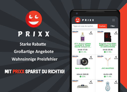 Android application PRIXX - Preisüberwachung screenshort