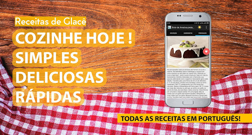 Android application Receitas de Glacê screenshort