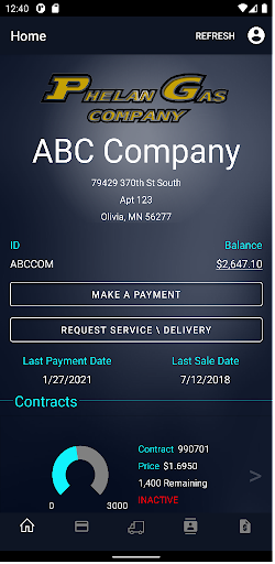 Phelan Gas Company Screen 2