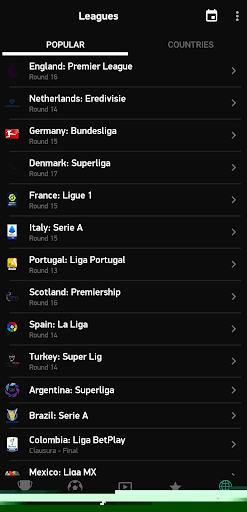 Android application Prolivescores screenshort