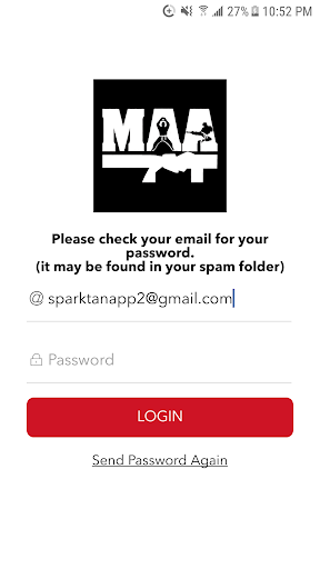 MAA Student App Screen 2