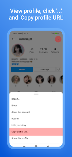 Android application Download Profile Picture (HD) screenshort