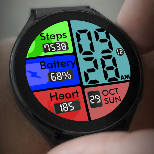 Key051 Colourful Watch Face