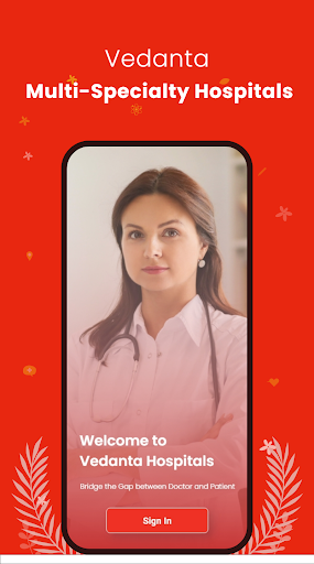 Android application Vedanta Hospitals for Doctor screenshort