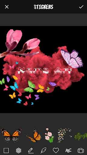 3D Smoke Effect Name Art Maker Screen 2
