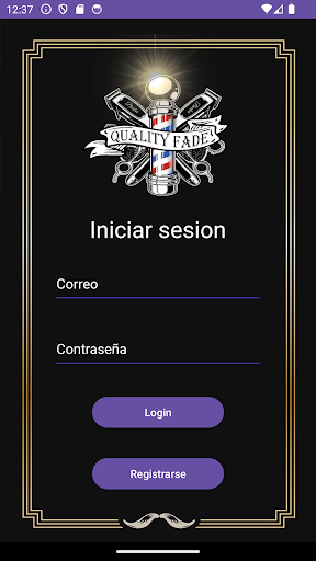 Android application Quality BarberShop App screenshort
