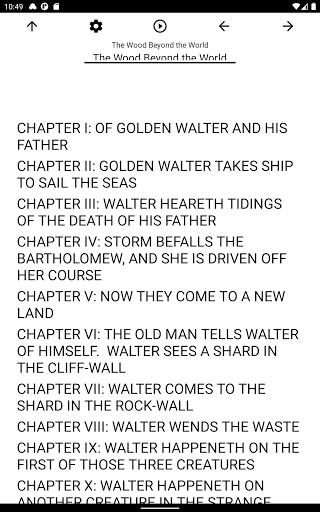 Book, The Wood Beyond the Worl Screen 3