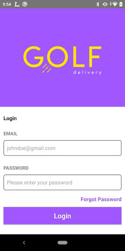 Android application Golf Delivery store screenshort