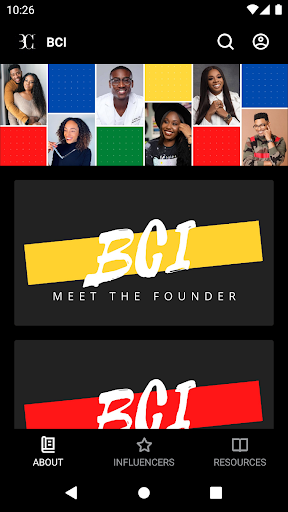 Android application Black Christian Influencers screenshort