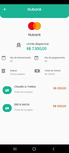 Android application Meu IzzyWay screenshort