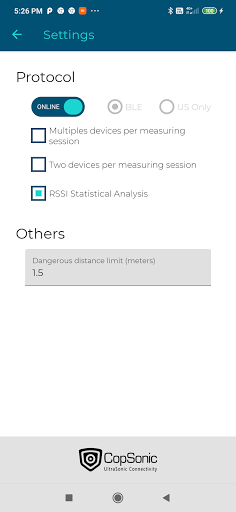 SonarDistance Screen 2