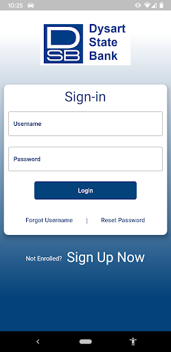 Android application Dysart State Bank Mobile screenshort